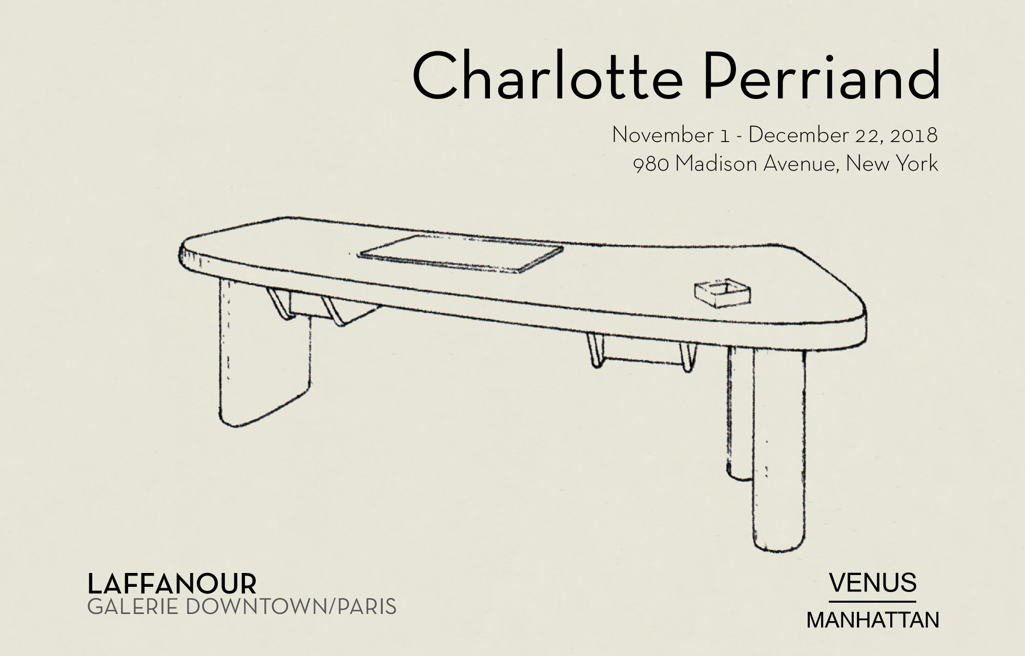Charlotte Perriand - - Exhibitions - Venus Over Manhattan