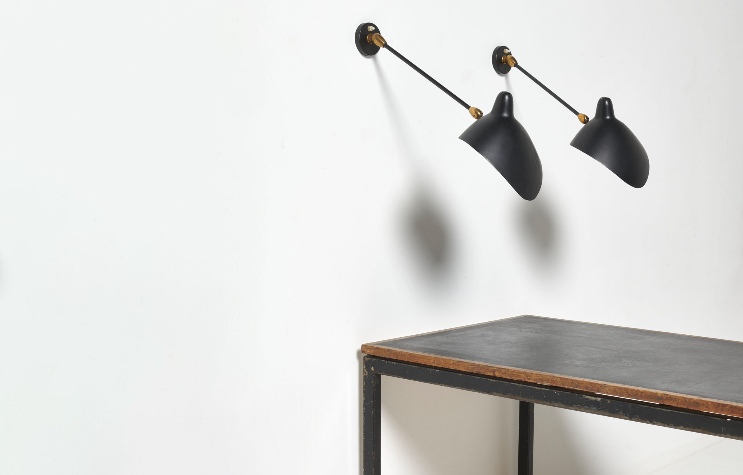 Paire d'appliques Serge Mouille, 1953