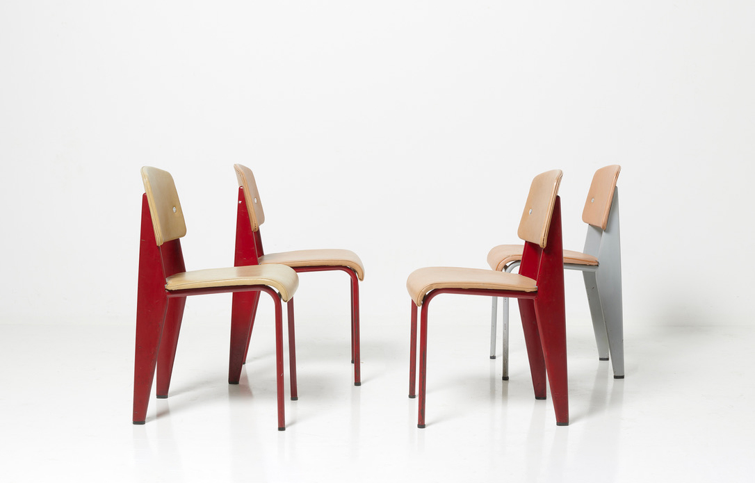 Chaises 'Standard', Ca. 1950, Jean Prouvé