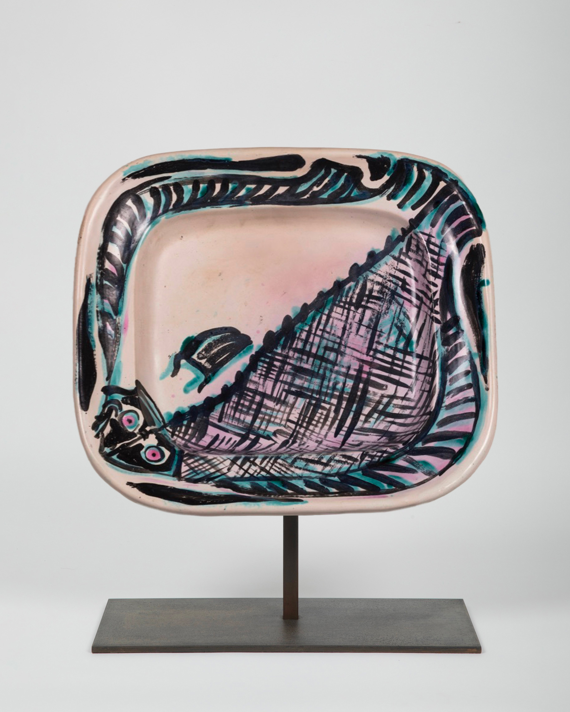 Plat poisson Georges Jouve, ca. 1950
