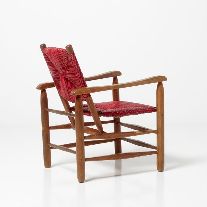fauteuil paillé Charlotte Perriand
