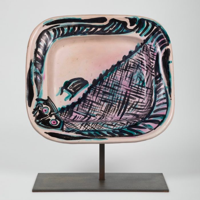 Plat poisson Georges Jouve, ca. 1950